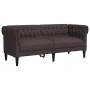 Chesterfield 2 seater sofa dark brown fabric by , Sofas - Ref: Foro24-372550, Price: 299,62 €, Discount: %