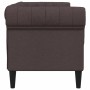 Sofá Chesterfield de 2 plazas tela marrón oscuro de , Sofás - Ref: Foro24-372550, Precio: 305,34 €, Descuento: %