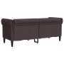 Sofá Chesterfield de 2 plazas tela marrón oscuro de , Sofás - Ref: Foro24-372550, Precio: 305,34 €, Descuento: %