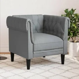 Chesterfield armchair in light gray fabric by , Sofas - Ref: Foro24-372538, Price: 174,58 €, Discount: %