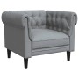 Chesterfield armchair in light gray fabric by , Sofas - Ref: Foro24-372538, Price: 177,10 €, Discount: %