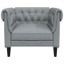 Chesterfield armchair in light gray fabric by , Sofas - Ref: Foro24-372538, Price: 177,10 €, Discount: %