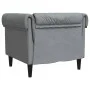 Chesterfield-Sessel aus hellgrauem Stoff von , Sofas - Ref: Foro24-372538, Preis: 174,58 €, Rabatt: %