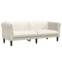 Cremefarbenes 3-Sitzer-Sofa aus Samt von , Sofas - Ref: Foro24-372592, Preis: 262,42 €, Rabatt: %