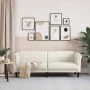 Cream velvet 3-seater sofa by , Sofas - Ref: Foro24-372592, Price: 258,66 €, Discount: %