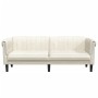 Cremefarbenes 3-Sitzer-Sofa aus Samt von , Sofas - Ref: Foro24-372592, Preis: 262,42 €, Rabatt: %
