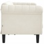 Cremefarbenes 3-Sitzer-Sofa aus Samt von , Sofas - Ref: Foro24-372592, Preis: 262,42 €, Rabatt: %