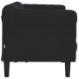 3-Sitzer-Sofa aus schwarzem Samt von , Sofas - Ref: Foro24-372590, Preis: 279,95 €, Rabatt: %