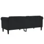 3-Sitzer-Sofa aus schwarzem Samt von , Sofas - Ref: Foro24-372590, Preis: 260,69 €, Rabatt: %