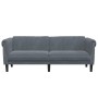 Dunkelgraues 3-Sitzer-Sofa aus Samt von , Sofas - Ref: Foro24-372586, Preis: 285,03 €, Rabatt: %
