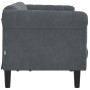 Dunkelgraues 3-Sitzer-Sofa aus Samt von , Sofas - Ref: Foro24-372586, Preis: 285,03 €, Rabatt: %