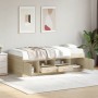 Liege mit Schubladen aus Sonoma-Eichenholzwerkstoff, 90 x 200 cm von , Betten und Lattenroste - Ref: Foro24-3280246, Preis: 2...