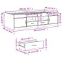 Liege mit Schubladen aus Sonoma-Eichenholzwerkstoff, 90 x 200 cm von , Betten und Lattenroste - Ref: Foro24-3280246, Preis: 2...