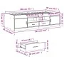 Liege mit Schubladen aus Sonoma-Eichenholzwerkstoff, 90 x 200 cm von , Betten und Lattenroste - Ref: Foro24-3280246, Preis: 2...