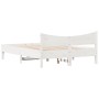 Estructura de cama de madera maciza de pino blanco 140x190 cm de , Camas y somieres - Ref: Foro24-844742, Precio: 126,45 €