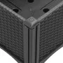 Planter with black PP trellis 40x40x142 cm by , Pots and planters - Ref: Foro24-367918, Price: 55,43 €, Discount: %