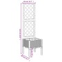 Pflanzgefäß mit schwarzem PP-Gitter 40x40x142 cm von , Töpfe und Pflanzgefäße - Ref: Foro24-367918, Preis: 59,24 €, Rabatt: %