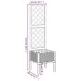 Planter with black PP trellis 40x40x142 cm by , Pots and planters - Ref: Foro24-367918, Price: 55,43 €, Discount: %