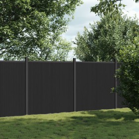 Graues WPC-Zaunelement 353 x 186 cm von , Zaunpaneele - Ref: Foro24-3282790, Preis: 802,84 €, Rabatt: %