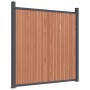 Brown WPC fence panel 872x186 cm by , fence panels - Ref: Foro24-3282802, Price: 2,00 €, Discount: %