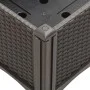 Planter with brown PP trellis 120x40x142 cm by , Pots and planters - Ref: Foro24-367930, Price: 116,26 €, Discount: %