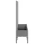 Planter with trellis PP light gray 160x40x142 cm by , Pots and planters - Ref: Foro24-367932, Price: 127,26 €, Discount: %