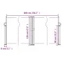 Anthracite gray retractable side awning 120x600 cm by , Umbrellas - Ref: Foro24-4004598, Price: 121,23 €, Discount: %