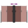 Toldo lateral retráctil marrón 160x600 cm de , Sombrillas - Ref: Foro24-4004629, Precio: 130,91 €, Descuento: %