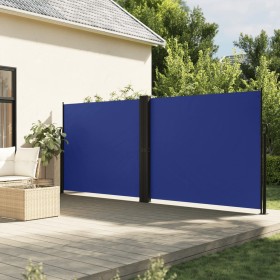 Toldo lateral retráctil azul 180x600 cm