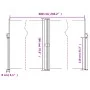 Toldo lateral retráctil azul 180x600 cm de , Sombrillas - Ref: Foro24-4004641, Precio: 139,38 €, Descuento: %