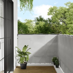 Pantalla de balcón 100% poliéster Oxford gris claro 120x700 cm