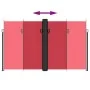Red retractable side awning 200x600 cm by , Umbrellas - Ref: Foro24-4004657, Price: 156,02 €, Discount: %