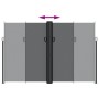 Toldo lateral retráctil negro 220x600 cm de , Sombrillas - Ref: Foro24-4004669, Precio: 184,89 €, Descuento: %