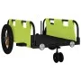 Remolque para bicicletas hierro y tela Oxford verde de , Remolques para bicicletas - Ref: Foro24-94186, Precio: 77,86 €, Desc...