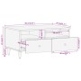 Couchtisch aus massivem Mangoholz, 80 x 54 x 40 cm von , Couchtisch - Ref: Foro24-358261, Preis: 90,23 €, Rabatt: %