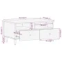 Couchtisch aus massivem Mangoholz, 80 x 54 x 40 cm von , Couchtisch - Ref: Foro24-358261, Preis: 90,23 €, Rabatt: %