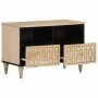 TV-Schrank aus massivem Mangoholz, 70 x 33 x 46 cm von , TV-Möbel - Ref: Foro24-358249, Preis: 59,46 €, Rabatt: %