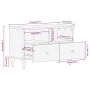 TV-Schrank aus massivem Mangoholz, 70 x 33 x 46 cm von , TV-Möbel - Ref: Foro24-358249, Preis: 59,46 €, Rabatt: %