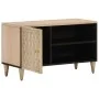 Mueble de TV madera maciza de mango 80x31x46 cm de , Muebles TV - Ref: Foro24-358263, Precio: 51,04 €, Descuento: %