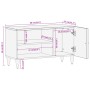 TV-Schrank aus massivem Mangoholz, 80 x 31 x 46 cm von , TV-Möbel - Ref: Foro24-358263, Preis: 51,51 €, Rabatt: %