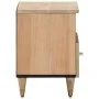 Solid mango wood bedside table 40x33x46 cm by , Nightstands - Ref: Foro24-358254, Price: 39,64 €, Discount: %