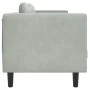3-seater light gray velvet sofa with cushions by , Sofas - Ref: Foro24-372642, Price: 236,34 €, Discount: %