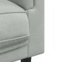 3-seater light gray velvet sofa with cushions by , Sofas - Ref: Foro24-372642, Price: 236,34 €, Discount: %