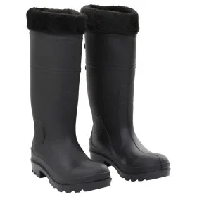 Wellies with removable socks black number 38 PVC by , Waders for hunting and fishing - Ref: Foro24-137596, Price: 33,34 €, Di...