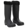 Wellies with removable socks black number 38 PVC by , Waders for hunting and fishing - Ref: Foro24-137596, Price: 33,34 €, Di...