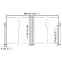 Black retractable side awning 100x600 cm by , Umbrellas - Ref: Foro24-4004579, Price: 111,03 €, Discount: %
