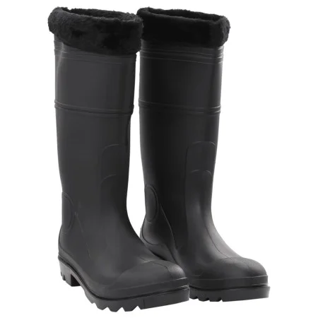 Wellies with removable socks black number 46 PVC by , Waders for hunting and fishing - Ref: Foro24-137604, Price: 34,50 €, Di...