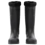 Wellies with removable socks black number 46 PVC by , Waders for hunting and fishing - Ref: Foro24-137604, Price: 34,50 €, Di...