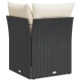 Garden corner sofa with black synthetic rattan cushions by , Outdoor sofas - Ref: Foro24-366012, Price: 83,83 €, Discount: %