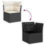 Garten-Ecksofa mit schwarzen synthetischen Rattankissen von , Outdoor-Sofas - Ref: Foro24-366012, Preis: 83,83 €, Rabatt: %